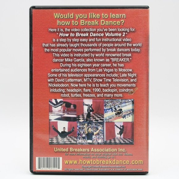 How to Break Dance Volume 2 DVD 2006 Mike Garcia Breaker - Picture 2 of 3